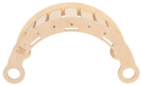 Leagăn bej/în culoare naturală din lemn de pin 39x75x38 cm Montessori – Meowbaby