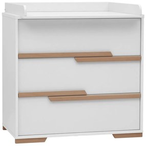 Comodă pentru copii Pinio Snap, alb