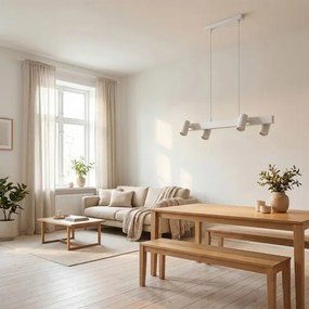 Brilagi - Lustră suspendată pe cablu SELE 4xGU10/30W/230V albă