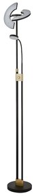 Lampadar LED, Lampa de podea design modern Gio, negru EU1024MBSB SRT
