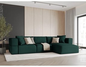 Colțar verde (cu colț pe partea dreaptă) Esther – Milo Casa