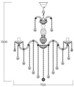 Candelabru elegant CHATEAU 8L