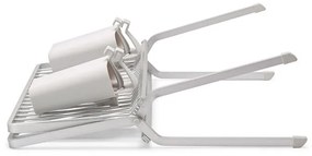Uscator de vase pliabil Brabantia SinkSide 1004152, Suport pentru ustensile, Rezistent la coroziune, Gri deschis