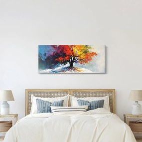 Tablou - Copac multicolor (120x50 cm)