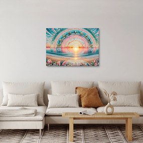 Tablou – Mozaic al soarelui la apus (70x50 cm)
