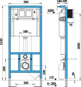 WC suspendat + capac WC MIO + plăcuță de comandă DUAL + modul încastrat + garnitură