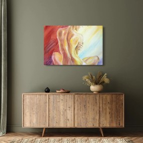 Tablou - Imaginea unei femei care se odihnește, pictură în ulei (90x60 cm)