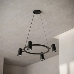 Brilagi - Lustru suspendat pe cablu SELE 4xGU10/30W/230V negru