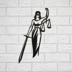 DUBLEZ | Decorațiune din lemn pentru perete  - Zeița Dreptății