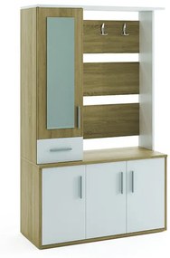 Mobilier set hol ,modern , stejar country grey , Bortis Impex stejar sonoma/alb