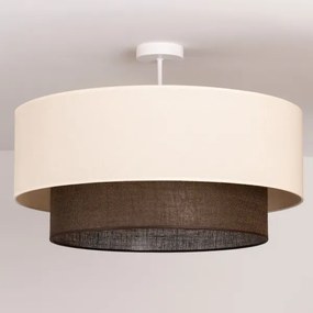 Brilagi - Plafonieră LED BOHO STYLE, 3x E27, 15W, 230V, Ø 60 cm, crem/maro
