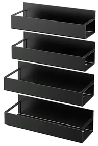 Set 4 etajere Livit Corth, metal negru