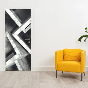 Fototapet pentru ușă - Abstract cuburi (95x205cm)