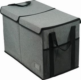 Cutie de depozitare pliabila, gri negru, DETER
