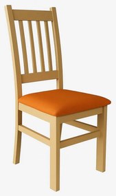 Scaun de dining SIMON stejar/portocaliu
