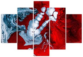 Tablou cu pete abstarcte (150x105 cm)
