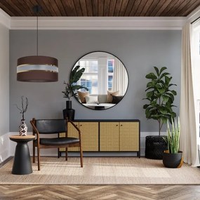 Lustră pe cablu CORAL 1xE27/60W/230V d. 40 cm maro