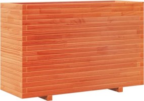 vidaXL Jardinieră grădină, maro ceruit, 110x40x72,5 cm, lemn masiv pin