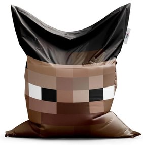 Sac de șezut Classic Blocks figură - pentru copii, maro