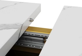 Masă extensibilă de dining, Alb+Negru | Aosom Romania