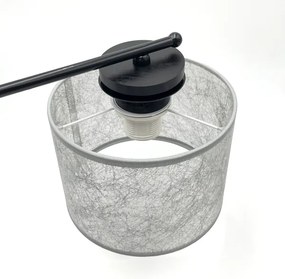 Candelabru pe lanț ROSA 5xE27/60W/230V negru/gri