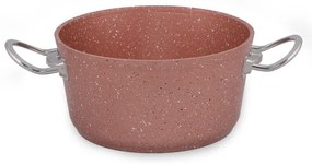 Cratiță din aluminiu cu capac Güral Porselen Classic, ø 20 cm, roz