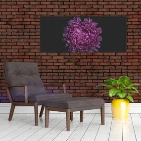 Tablou cu floare violetă (120x50 cm)