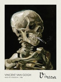 Reproducere Head of a Skeleton (1886)