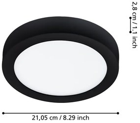 Eglo 900108 - Corp de iluminat LED dimerizabil pentru baie FUEVA-Z LED/16,5W/230V IP44