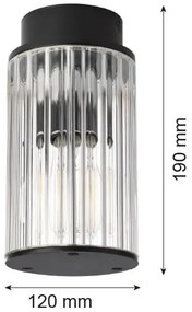 Spot aplicat cu protectie IP44 NORFOLK 8773 negru