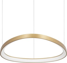 Lustra LED suspendata design circular GEMINI SP D061 ON-OFF OTTONE 4000K