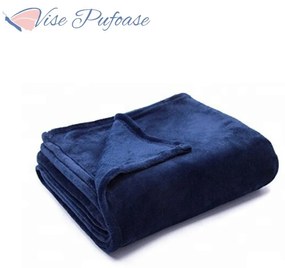 Pătură Subțire Nature Fleece Dark Blue- 200 x 230 cm