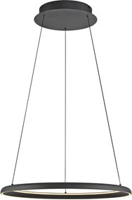 Schöner Wohnen 15570-18-LED QUILLO, lustră suspendată pe cablu LED, dimabilă, 36 W, 230 V, Ø 60 cm, negru