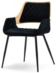 Scaun Morgana (stejar negru + negru). 1111194