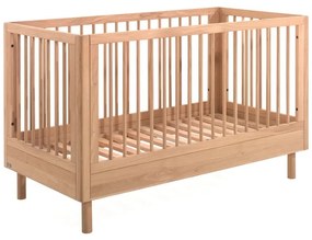 Pătuț în culoare naturală din lemn de stejar 70x140 cm Forrest – Vipack