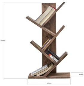 Bibliotecă Cemo din lemn de nuc