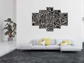 Tablou - Abstractizare metalică (150x105 cm)