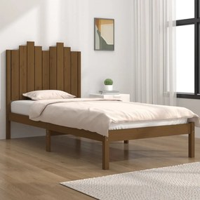3103766 vidaXL Cadru de pat, maro miere, 90x200 cm, lemn masiv de pin