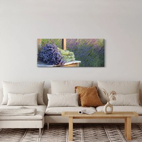 Tablou - Buchețele de lavandă (120x50 cm)