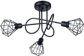 Sollux Lighting Artemis lampă de tavan 3x40 W negru SL.1109