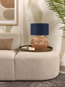Veioza eco din ratan Kalahari S/3220, bl.denim