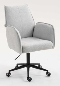 HR280K Scaun Gri Boucle cu Bază Neagră