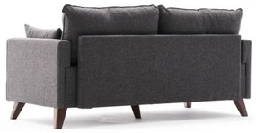 Canapea cu 2 locuri Bella Sofa, Antracit, Poliester