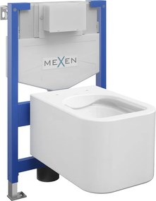 Mexen Elis set incastrat WC cadru Fenix XS-F cu vas WC, alb lucios - 6803391XX00
