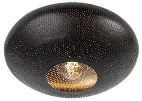 Plafoniera inteligentă neagră și aurie 40 cm inclusiv Wifi G95 - Radiance