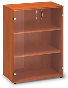 Dulap din sticlă medie ProOffice 80 x 45,8 x 106,3 cm, cireș