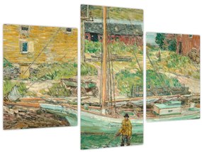 Tablou - Childe Hassam, Oyster Sloop, Cos Cob, reproducere (90x60 cm)