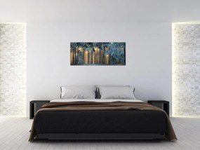 Tablou cu pădure înzăpezită (120x50 cm)