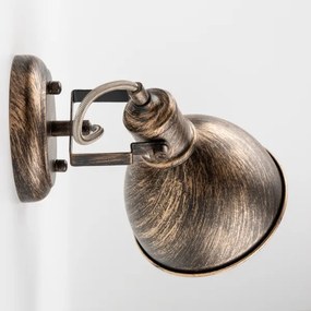 Spot de perete Brilagi TECHNO 1xE27/60W/230V bronz/patină