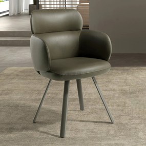 Scaun modern design italian Olive green